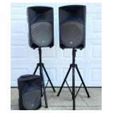 3 THUMP TH-15A, 12A Active Sound Loud Speakers