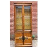 Vtg MCM Tall Slinder Curio, China Cabinet