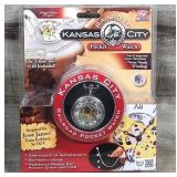 TeleBrands Kansas City Railroad Pocket Watch NIB