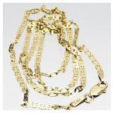 18" RCI 14k GOLD Chain Link Ladies Necklace 3.64g