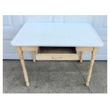 Antique Porcelain Top Country Kitchen Table