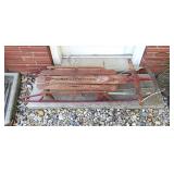 Vtg Gladding American Flyer Wood Snow Sled #1