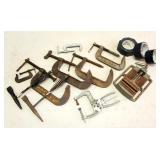 13pc Tools "C" Clamps, Duct Tape