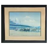 Signed C.W. Vittitow #ed, Framed Ky Derby Print