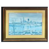1973 George Little Framed Print Cincinnati Ohio