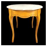 Vtg MCM Marble Top Table