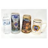 3 Old Style, Miller, Indy 500 Beer Steins