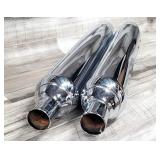 1995-07 Harley Davidson Chrome Exhaust Pipes