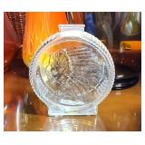 Vtg Anchor Hocking Buffalo Head Nickel Glass Bank
