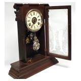 Antique Walnut Ansonia Mantle Clock