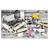 25pc Electrical Power Strips, Plug Adapters