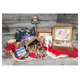 20+pc Vtg & Modern Christmas Decor, Nativity +
