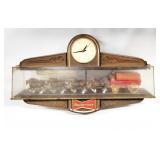Vtg. Budweiser Beer Clydesdale Bar Sign Clock