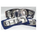 6) Vtg Sweden Stainless Steel Trays