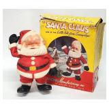 Vtg REMPEL Santa Clause Rubber Squeeker Toy & Box