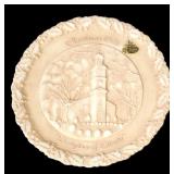 Vtg 1975 FENTON Art Glass Christmas Plate