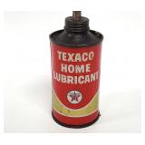 Vtg TEXACO Home Lubricant Oiler Oil Can