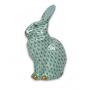 Herend Green Fishnet Bunny w/ Catalog