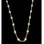 14K Yellow Gold 16" Bead Necklace