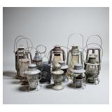 (12) Vintage Metal Kerosene Lanterns
