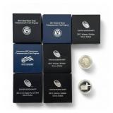 (9) United States Commemerative Silver Dollar Coin