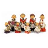 Group Of Roman Fontanini Singing Figurines