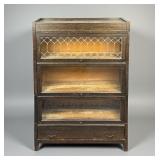 Grand Rapids GRM Leaded Glass Barrister Bookcase