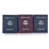 (3) Silver Eagle Proof Dollars Inc. 1986