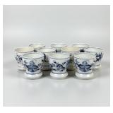 (10pc) Meissen Porcelain Blue Onion Cups