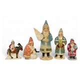 (5) Vaillancourt Folk Art Figures Including Snowy