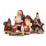 (5) Vaillancourt Folk Art Chalkware Figures