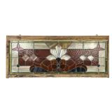 Stained Glass Lotus Flower Window Panel