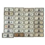 (27) Assorted Vintage U.S. Silver Certificates & N