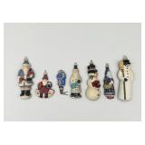 (7) Vaillancourt Folk Art Holiday Ornaments