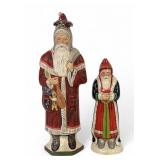 Pair Of Vaillancourt Folk Art Chalkware Figures