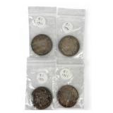 (4) Silver Dollars