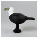 Oiva Toikka Iittala Glass Bird " White, Green &