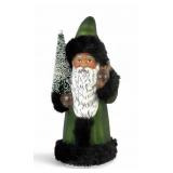 Ino Schaller Papier Mache Green Santa