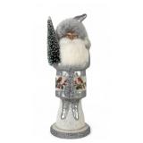 Ino Schaller Papier Mache Silver Santa