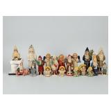 (17pc) Vaillancourt Folk Art Holiday Figurines