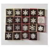 (19pc) Gorham Sterling Holiday Ornaments
