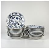 (21pc) Meissen Porcelain Blue Onion Bowls