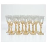 (10pc) Abigails Venetian-Style Gold Infused Gla