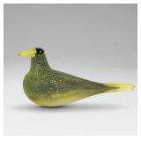 Oiva Toikka Iittala Yellow and Black Glass Bird