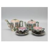 Majolica Etruscan "Shell" Tea & Coffee Set