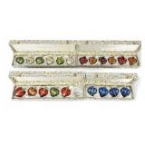 (21pc) Vintage German "Oberfrankische Glas" Hear