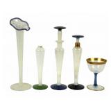 (5) Fry Foval Opalescent Pieces Including Perfume