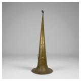 Antique Edison Phonograph Brass Witches Hat Horn