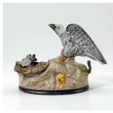J. & E. Stevens Co. Eagle & Eaglets Cast Iron Mech