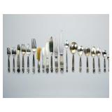 (255pc) Georg Jensen Acorn Sterling Silver Flatwar